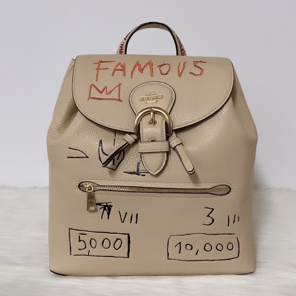 New💃Coach X Jean Michel Basquiat Kleo Backpack - Picture 5 of 15